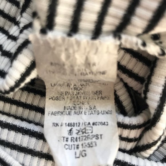 Caution To The Wind Knotted Striped Tank sz L - Picture 5 of 5